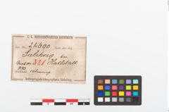 Etikett zu Bronzearmreif (NHMW-PRAE-024690)